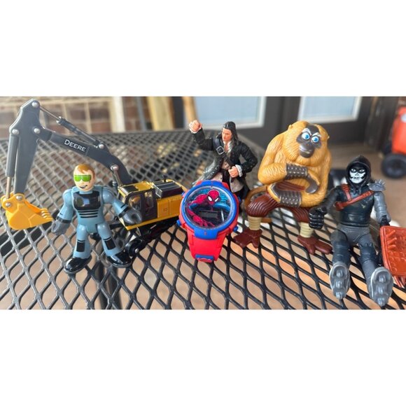 Mixed Lot of 6 Superheroes and John Deere Collectible Toys Multicolored (READ) - Picture 2 of 10
